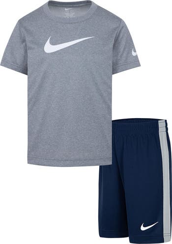 Kids' Swoosh T-Shirt & Shorts Set