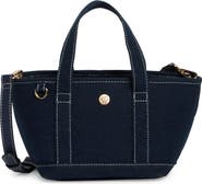 Nanette Lepore Small Convertible Denim Twill Satchel with Accessories