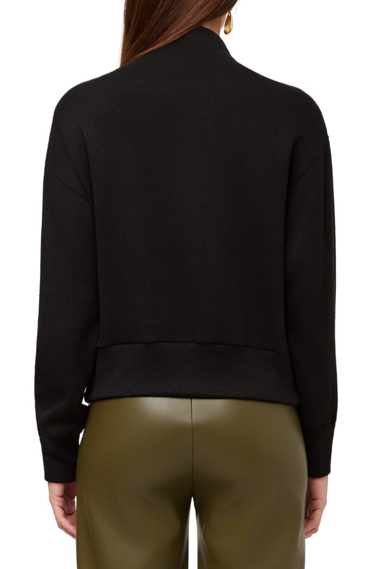 Tessa Mock Neck Sweater, Alternate, color, BLACK