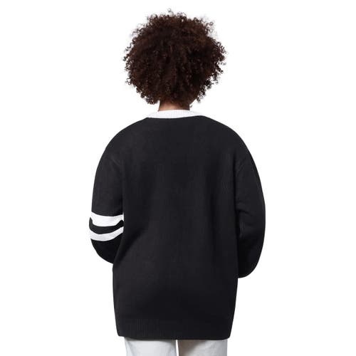 Starter Black Buffalo Bills Back Shot Button-up Cardigan In Black