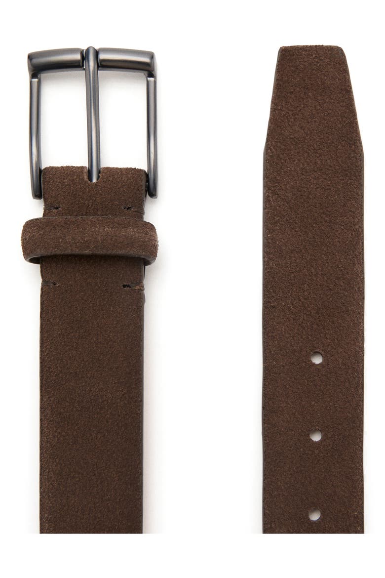 Suede Belt, Alternate, color, BROWN