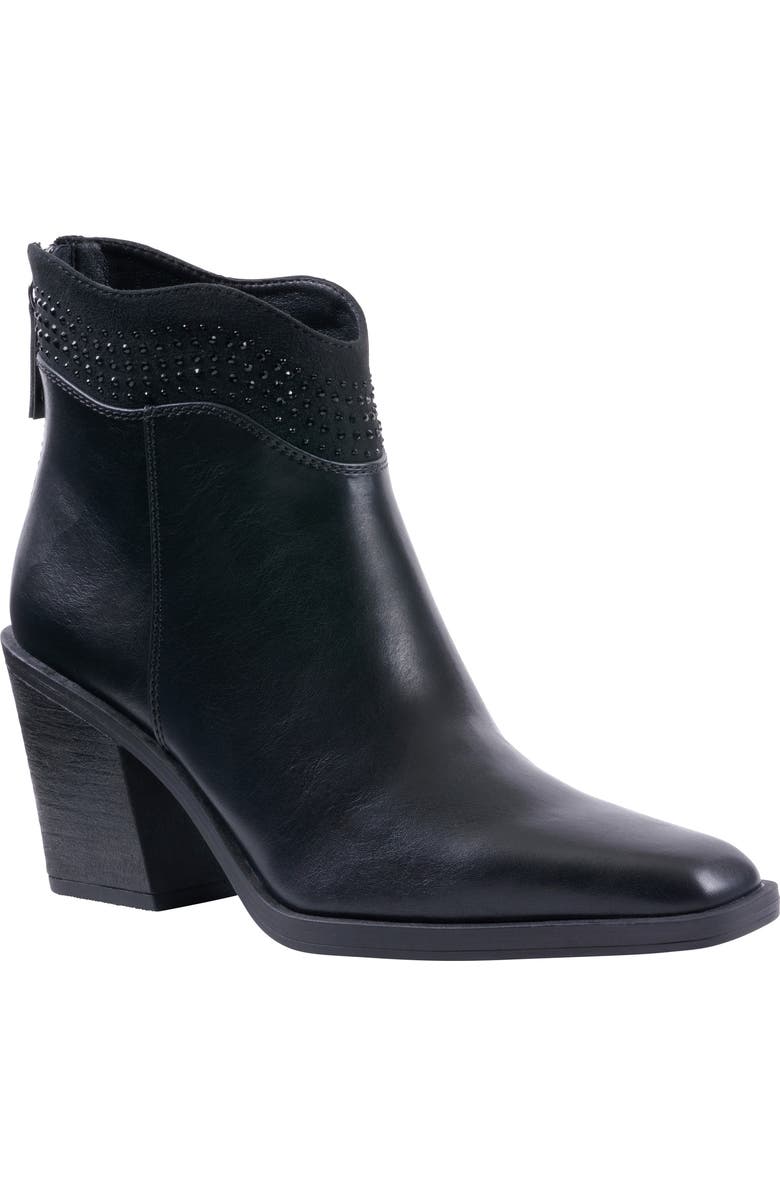 GOOD CHOICE NEW YORK Dawn Embellished Bootie, Main, color, Black