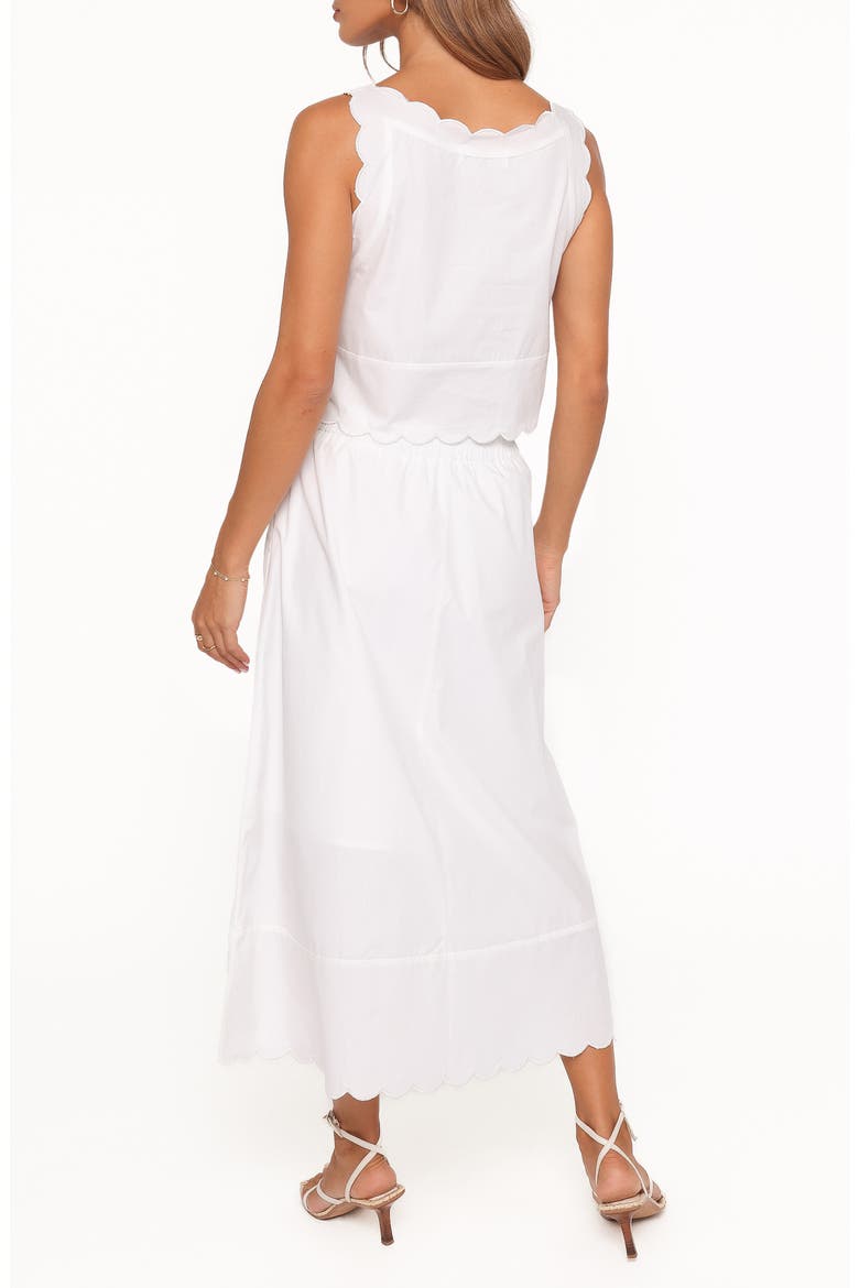 Heather Cotton Maxi Skirt Set, Alternate, color, WHITE