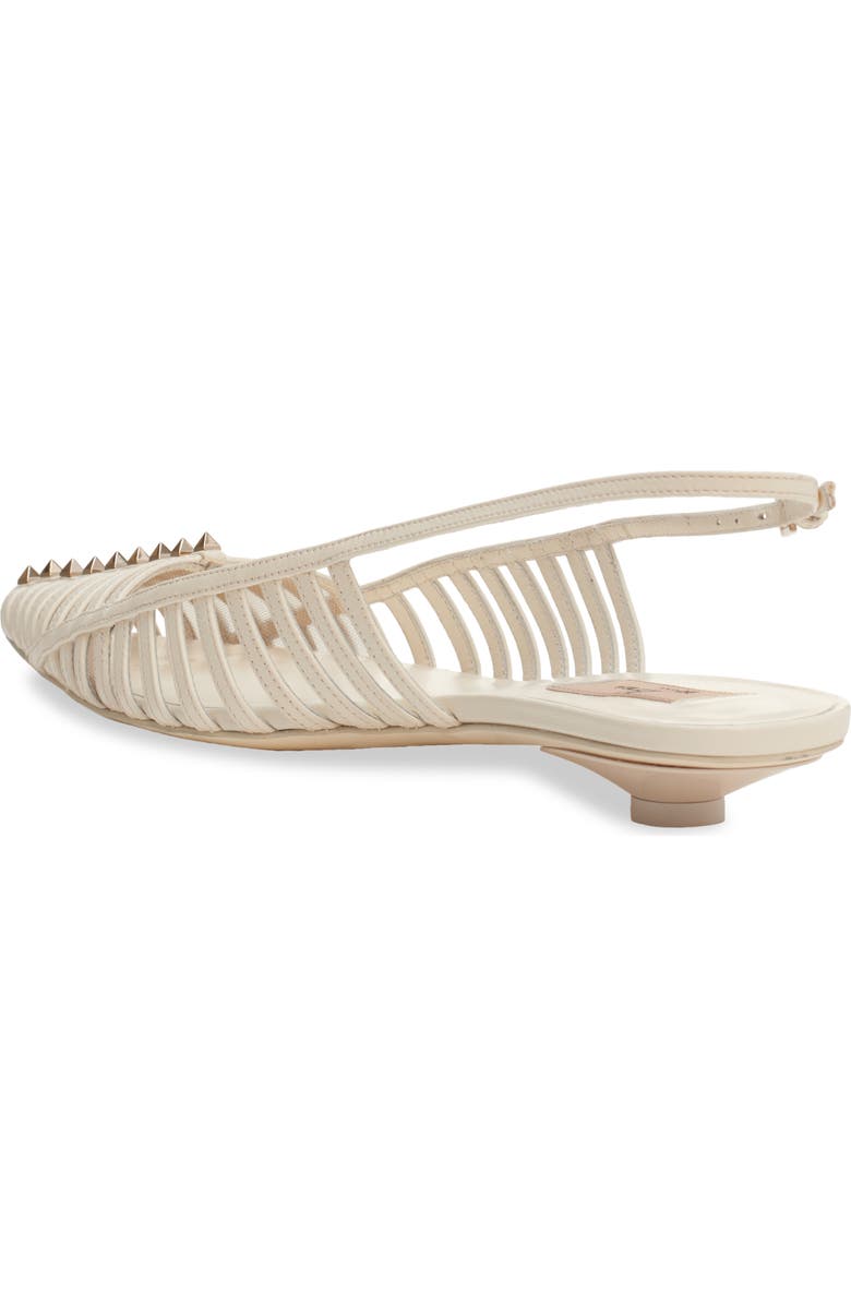 Valentino Garavani Rockstud Wispy Pointed Toe Slingback Flat, Alternate, color,
