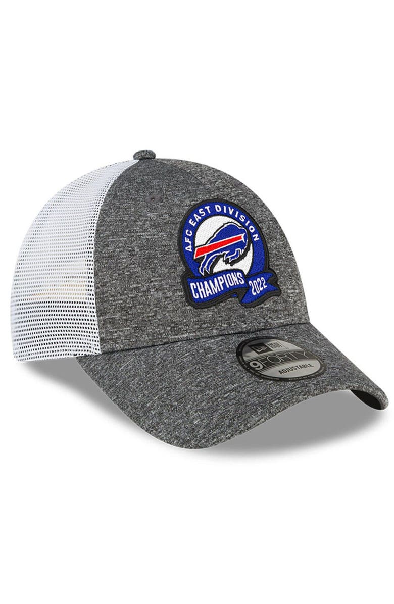 New Era Men's New Era Heather Gray Buffalo Bills 2022 AFC East Division Champions Locker Room 9FORTY Adjustable Hat, Alternate, color, 