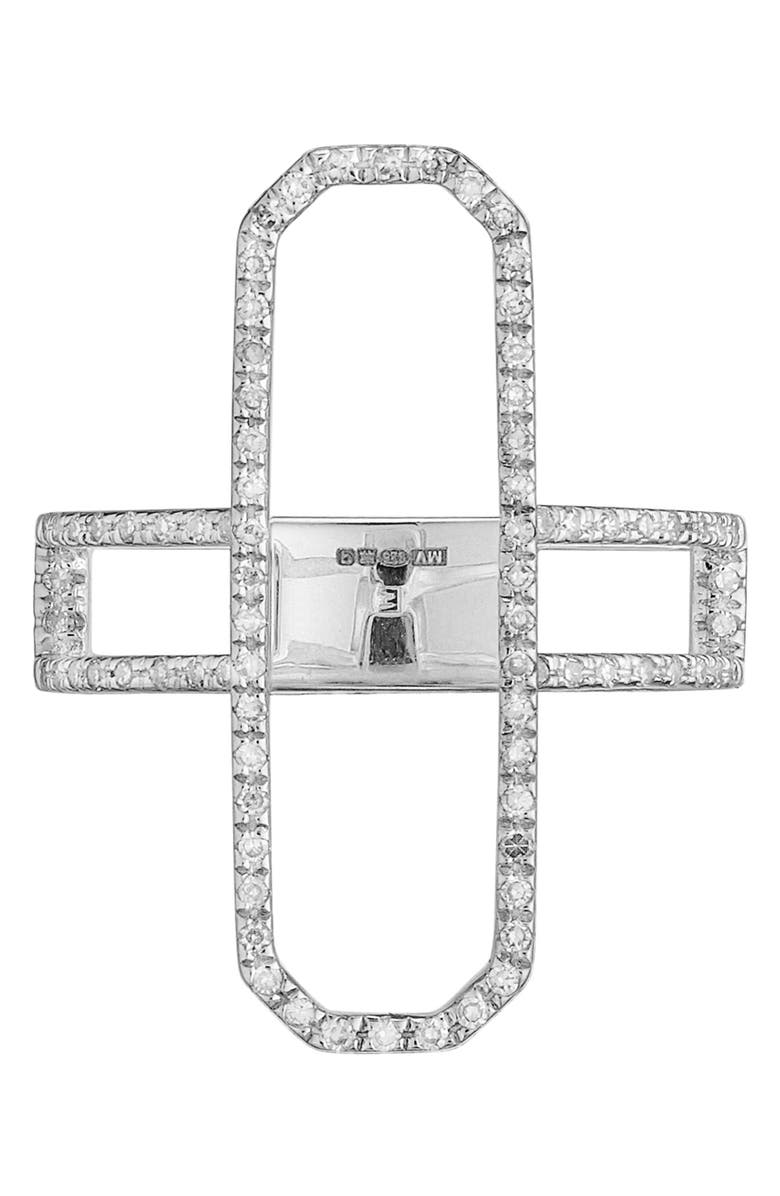 Monica Vinader Naida Pavé Diamond Cocktail Ring, Alternate, color,