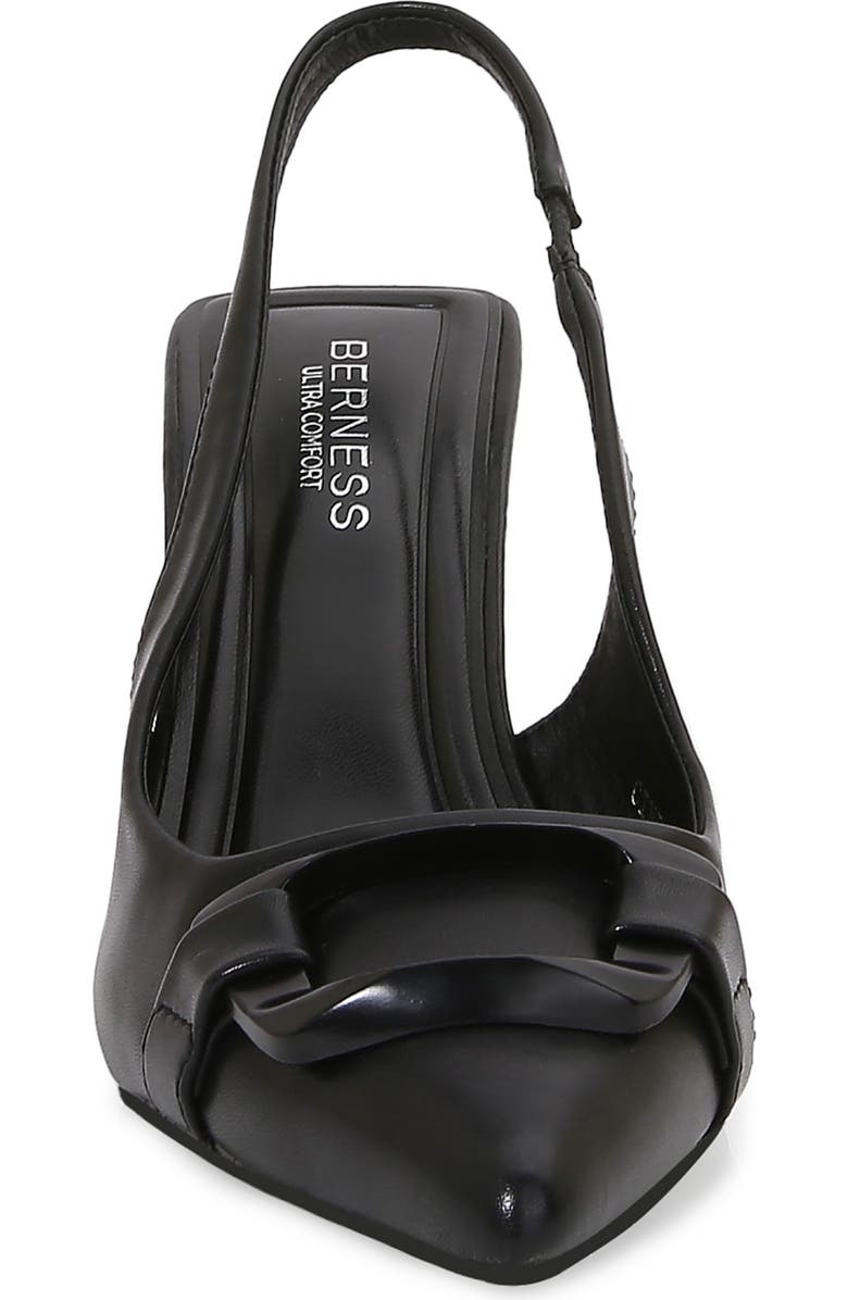 BERNESS Buckled Pointed Toe Slingback Pump, Alternate, color, Black