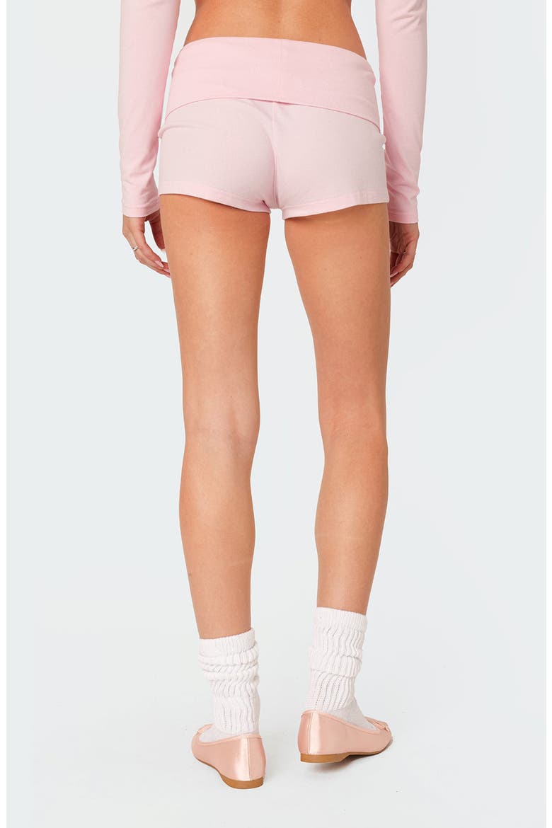 Meg Foldover Shorts, Alternate, color, PINK