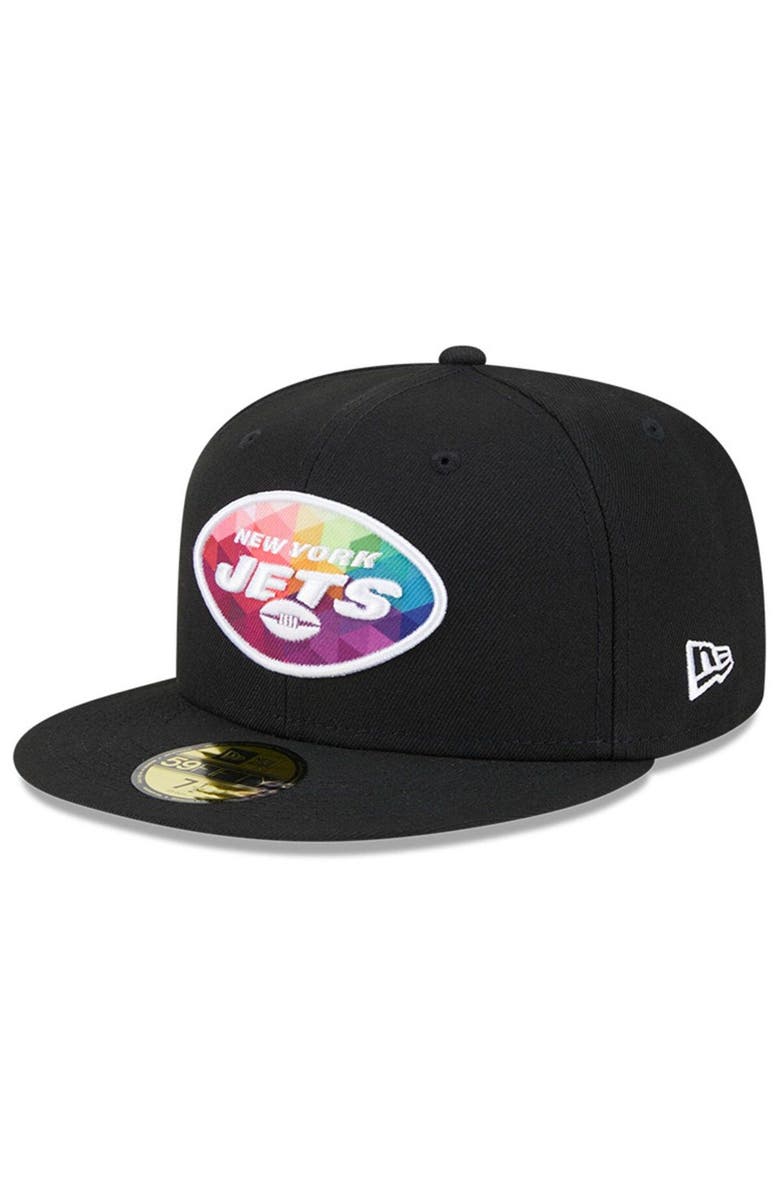 New Era Men's New Era Black New York Jets 2023 NFL Crucial Catch 59FIFTY Fitted Hat, Main, color, Black