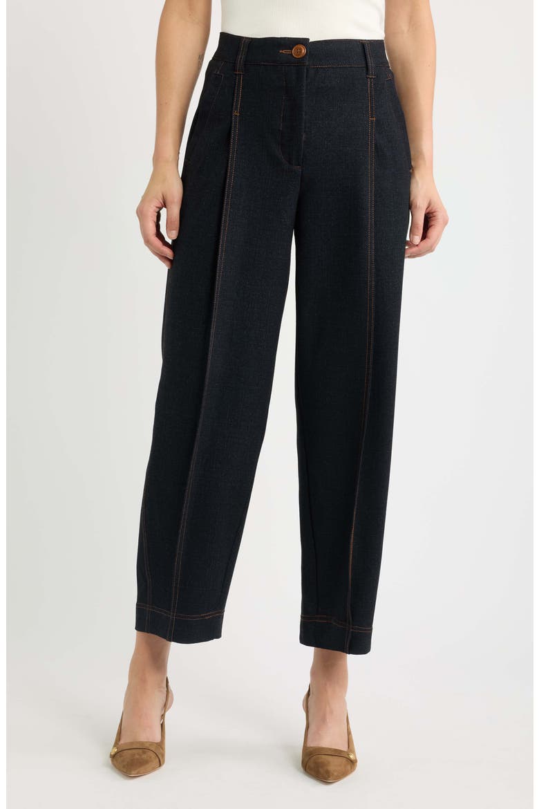 Ultra Skyrise Relaxed Ankle Pants, Main, color, DARK INDIGO
