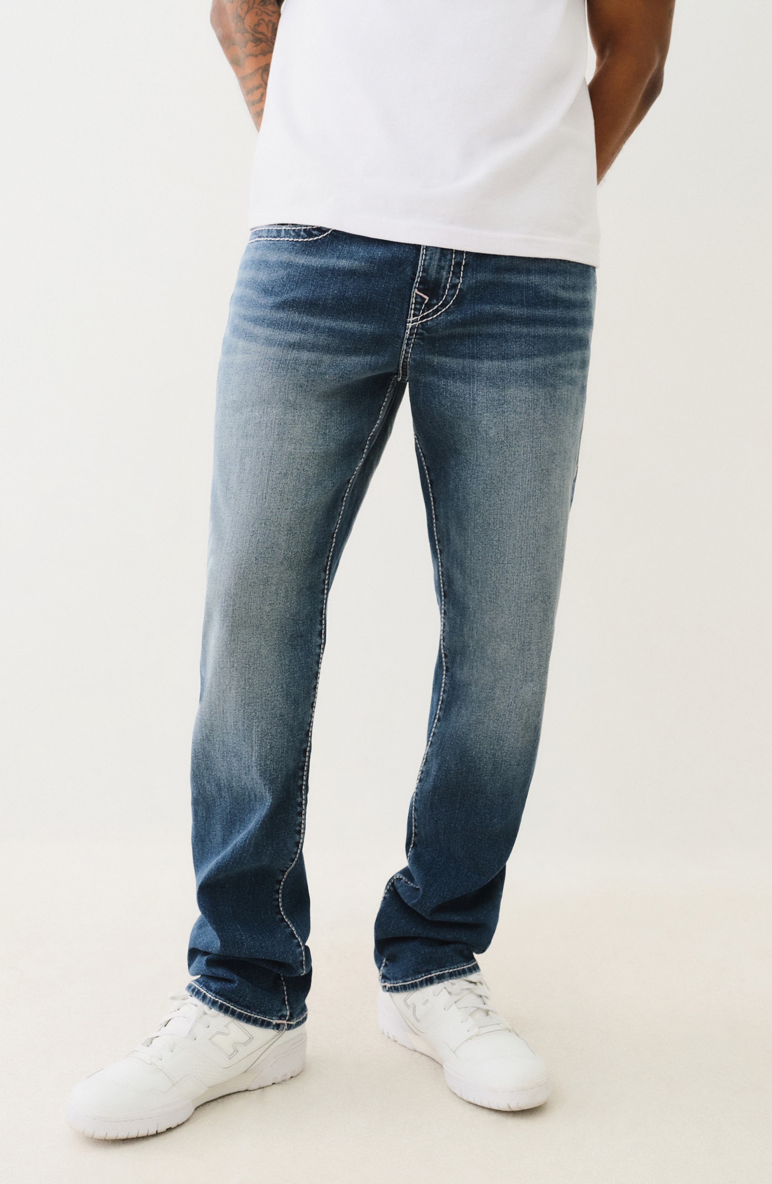 True Religion Ricky Big T Flap Straight Leg Jeans (Men) | Nordstromrack