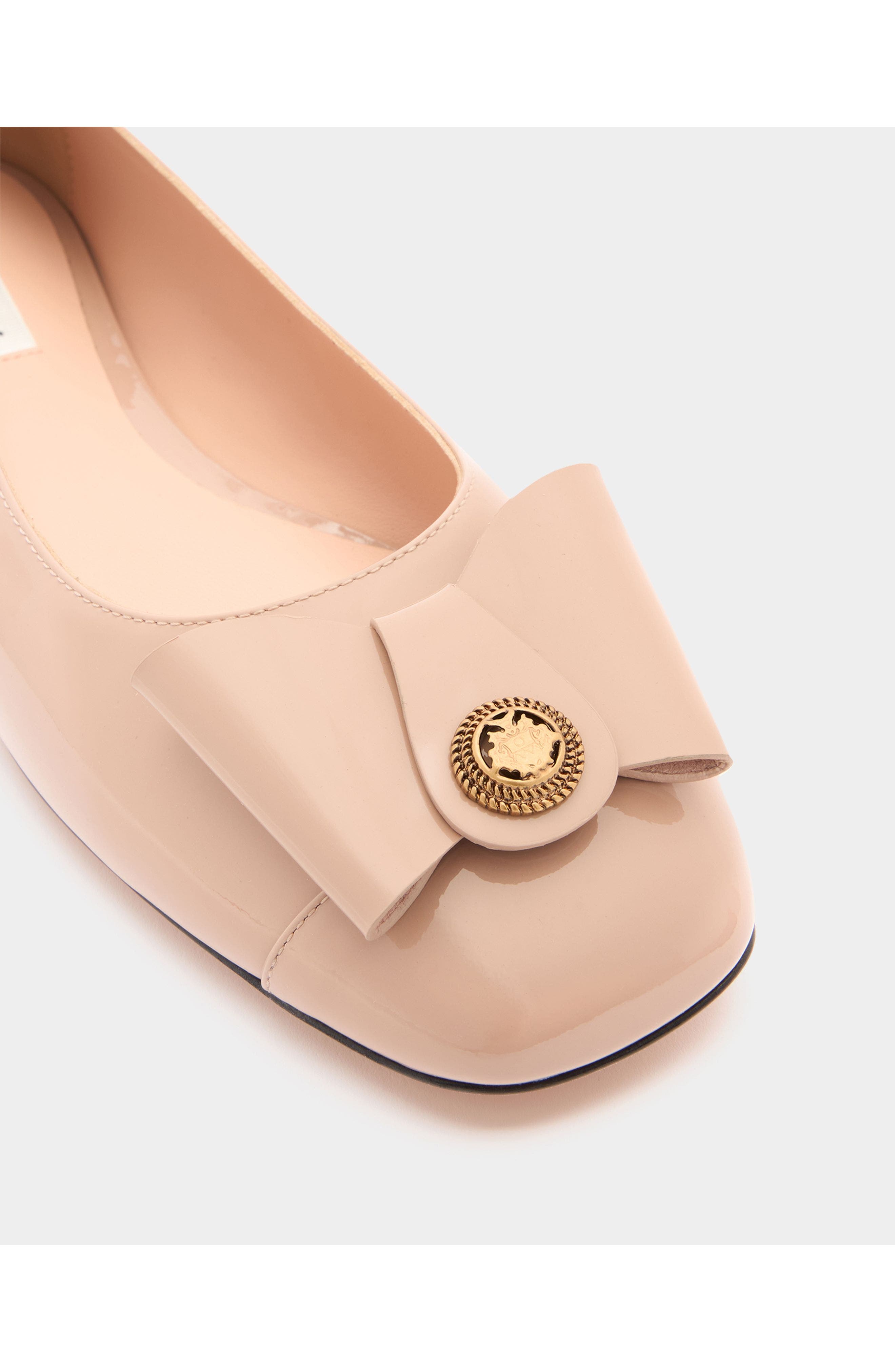 Bally B-Bow Flat in Calf Leather, Alternate, color, 