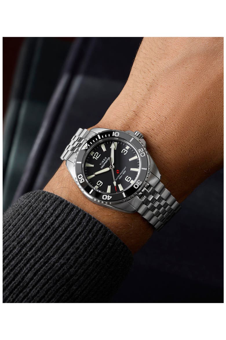 Deepwater Arctic 200 Bracelet Watch, 40.5mm, Alternate, color, STAINLESS STEEL