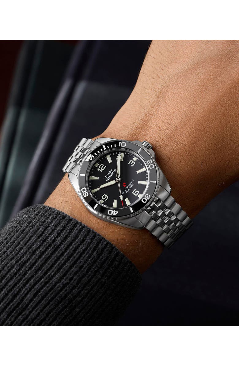 Timex<sup>®</sup> Deepwater Arctic 200 Bracelet Watch, 40.5mm, Alternate, color, Stainless Steel