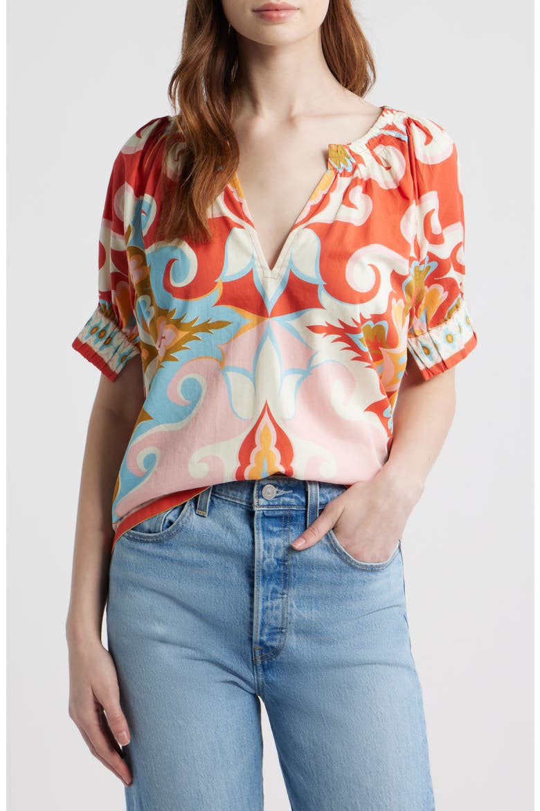 Dawson Baroque Print Shirt, Main, color, ROSETTI PRINT