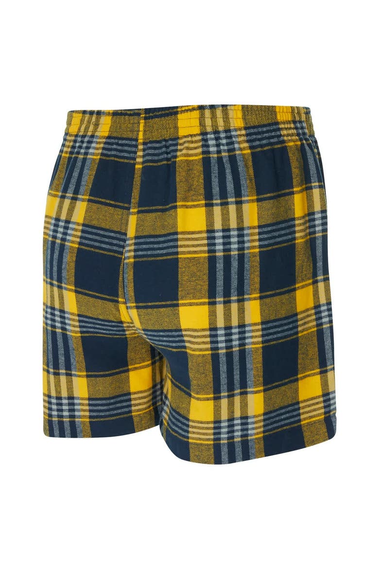 Men's Concepts Sport Navy Denver Nuggets Region Flannel Boxer Short, Alternate, color, Navy