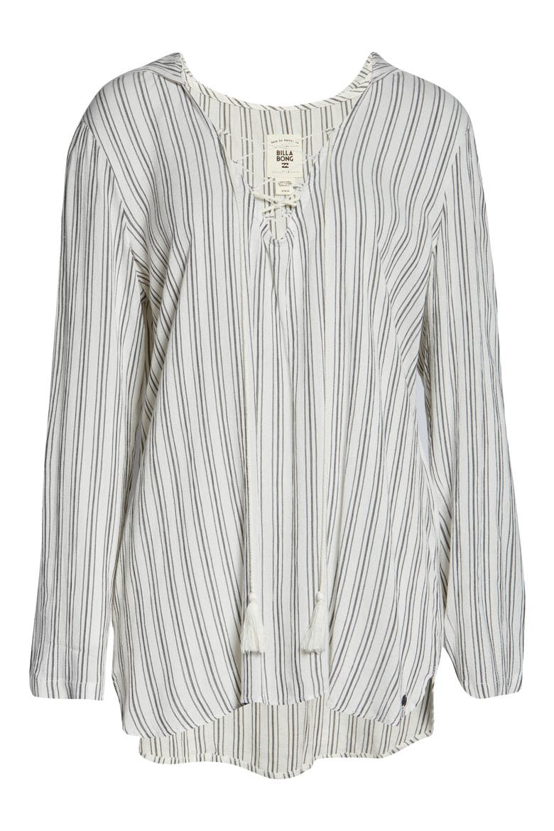 Same Story Hooded Cover-Up Tunic, Alternate, color, SEASHELL
