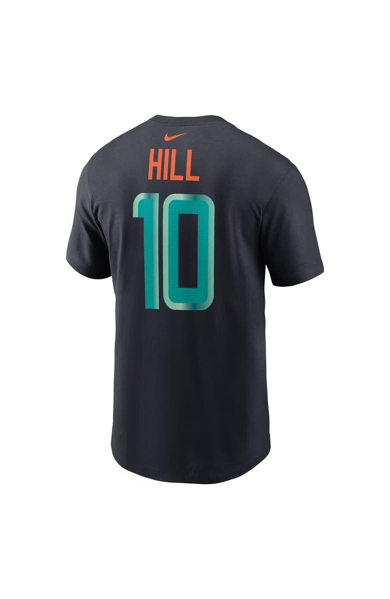 Nike Men's Nike Tyreek Hill Pitch Blue Miami Dolphins 2025 Rivalries Collection Player Name & Number T-Shirt, Alternate, color, Navy