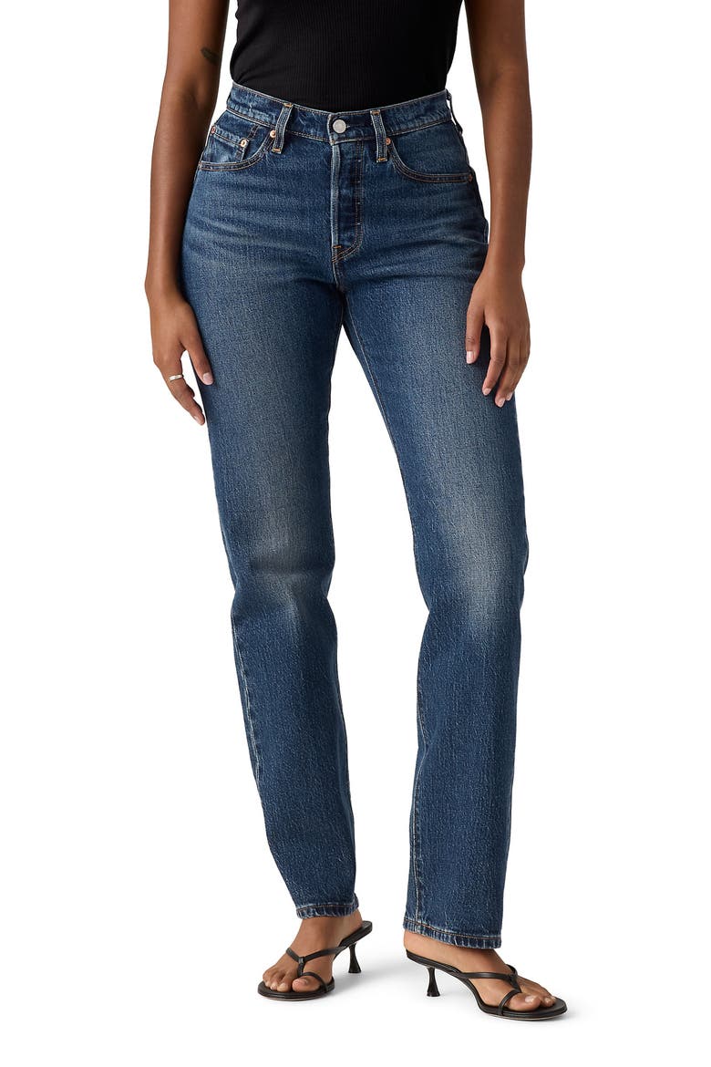 501® Curve High Waist Straight Leg Jeans, Main, color, COLD SUMMER