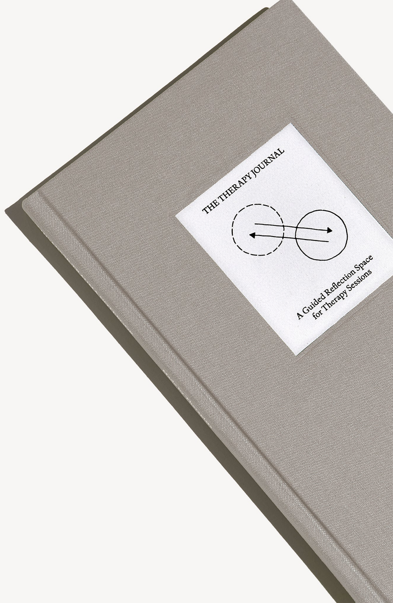 Therapy Notebooks The Therapy Journal Notebook, Alternate, color, Light Gray / Beige
