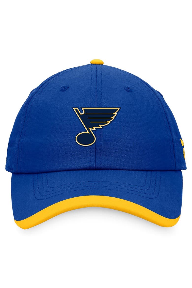 Men's Fanatics Branded Blue St. Louis Blues Authentic Pro Rink Pinnacle Adjustable Hat, Alternate, color, Blue