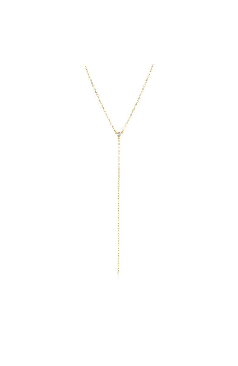 Set & Stones Teagan Lariat Necklace, Main, color, Gold