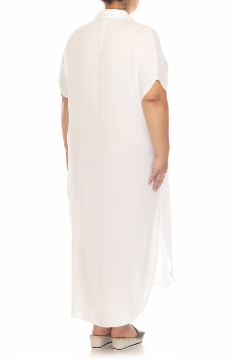 Maxi Shirtdress, Alternate, color, WHITE
