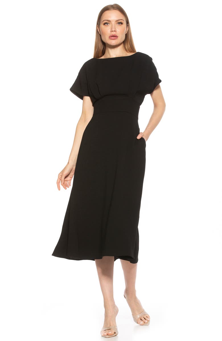 Alexia Admor Lottie Dolman Sleeve Dress, Alternate, color, 
