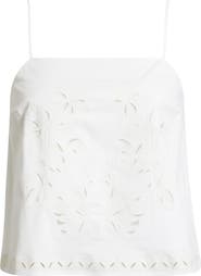 Open Edit Embroidered Poplin Cami