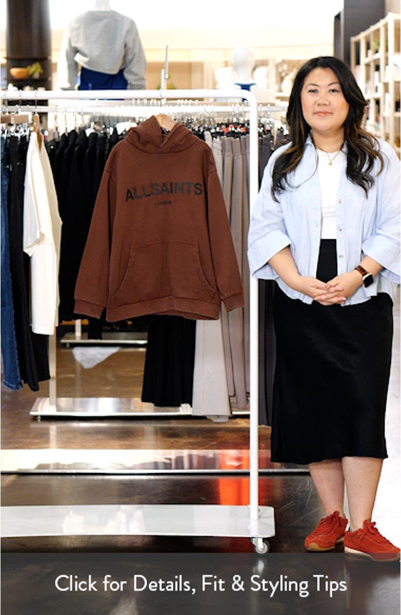 Kids' Distressed Oversize Logo Split Hoodie, sales video thumbnail