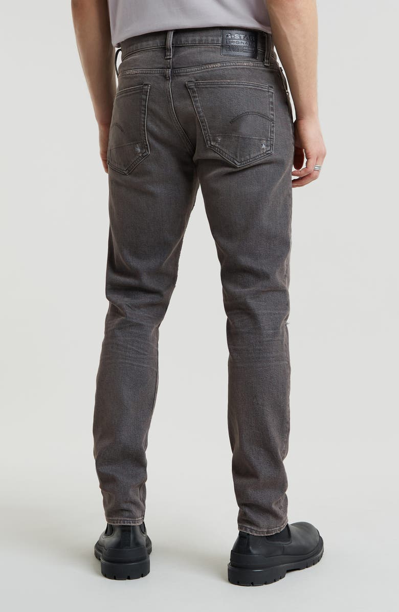 G-STAR 3301 Ripped Slim Fit Jeans, Alternate, color, 