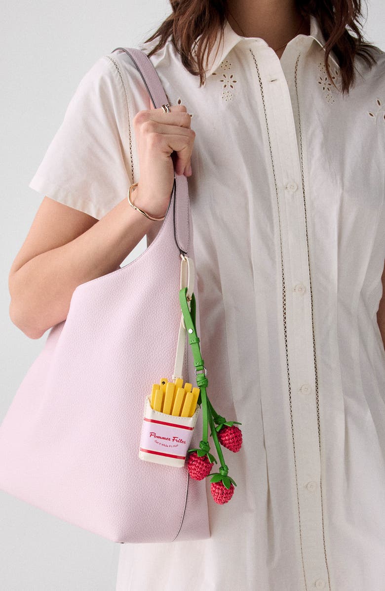 Kate Spade New York french fry bag charm, Alternate, color, Yellow Multi