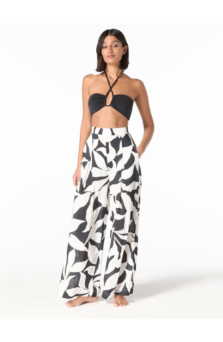 Vince Camuto Cover Up Pant, Alternate, color, Black/White