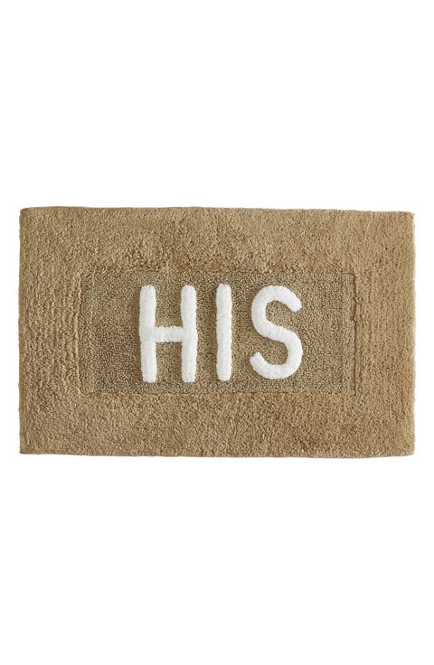 His Bath Mat