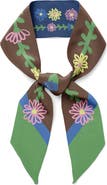 Centinelle Tiny Flowers Twilly Ribbon Scarf