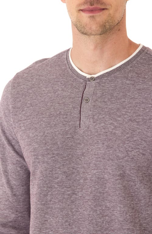 Threads 4 Thought The Charles Double Knit Henley In Purple