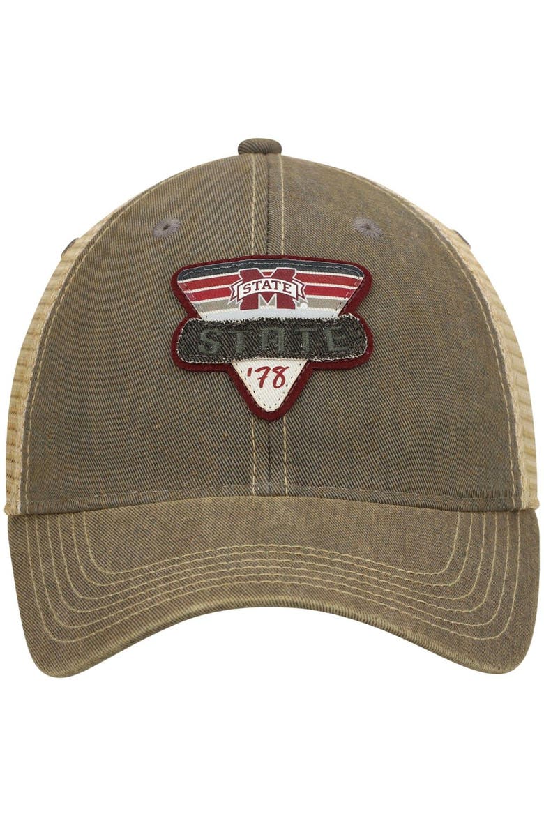 Men's Gray Mississippi State Bulldogs Legacy Point Old Favorite Trucker Snapback Hat, Alternate, color, Gray