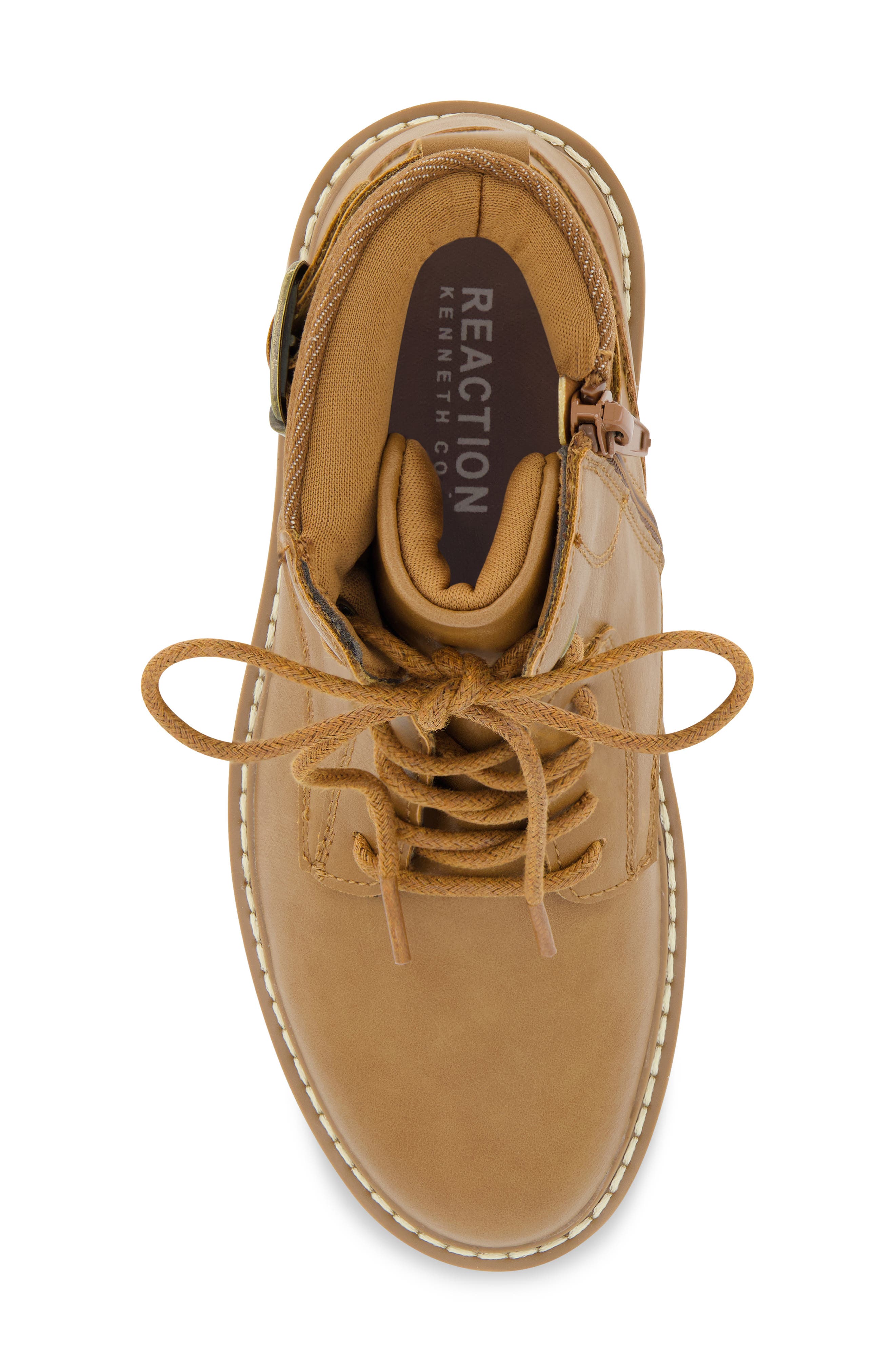 Kenneth Cole Kids' Pace Zamir Lace-Up Boot, Alternate, color, Cognac