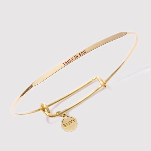 Posy Bangle Bracelet Trust In God