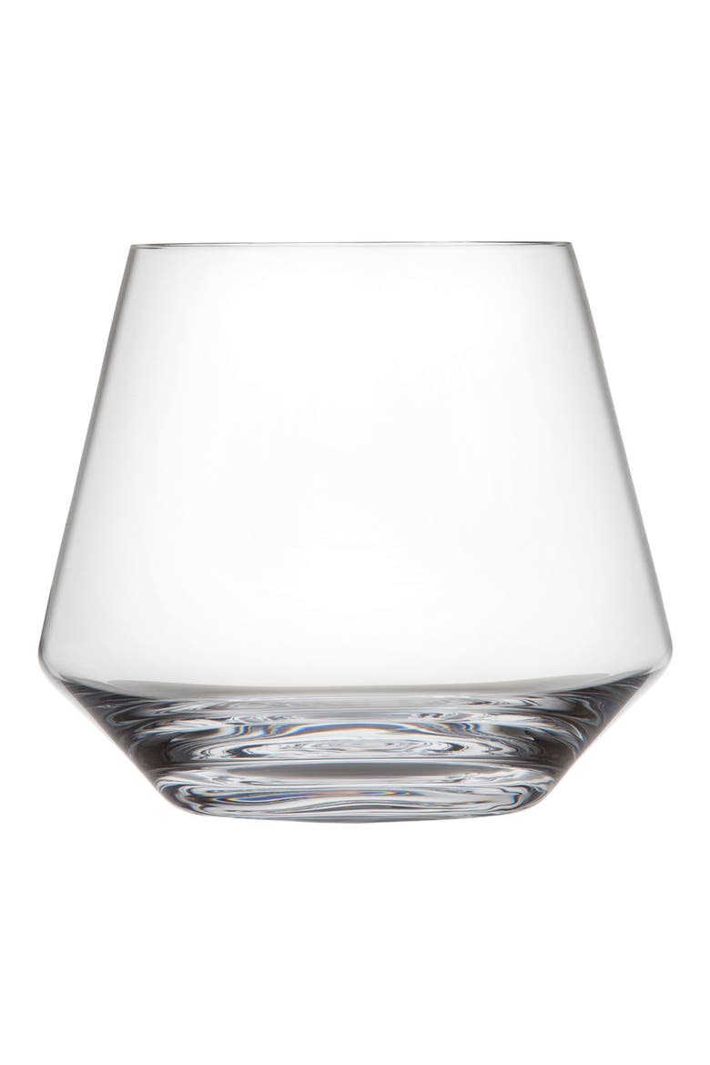 'Pure' Stemless Red Wine Tumbler, Main, color, CLEAR