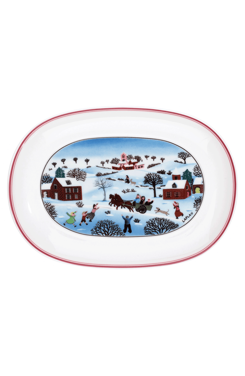 Villeroy & Boch Naif Christmas Pickle Dish, Main, color, White