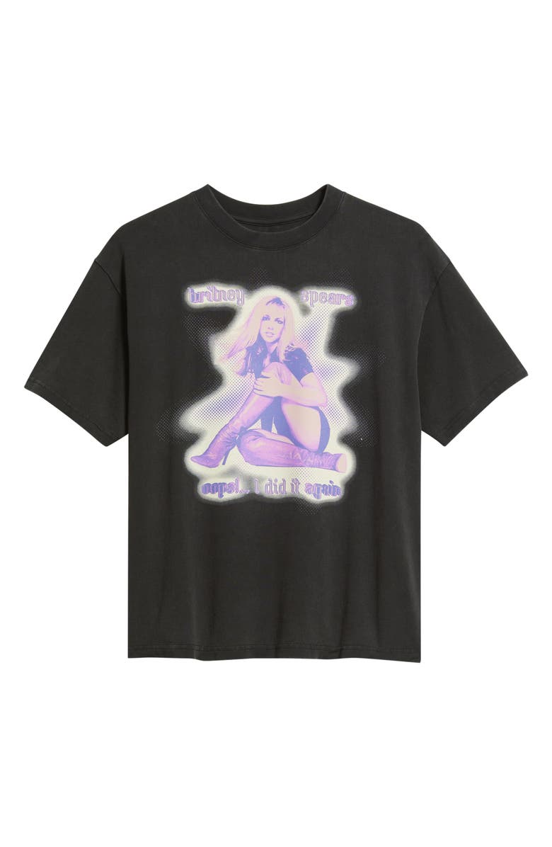 BRAVADO Oversize Britney Spears Tour Graphic T-Shirt, Main, color, Washed Black