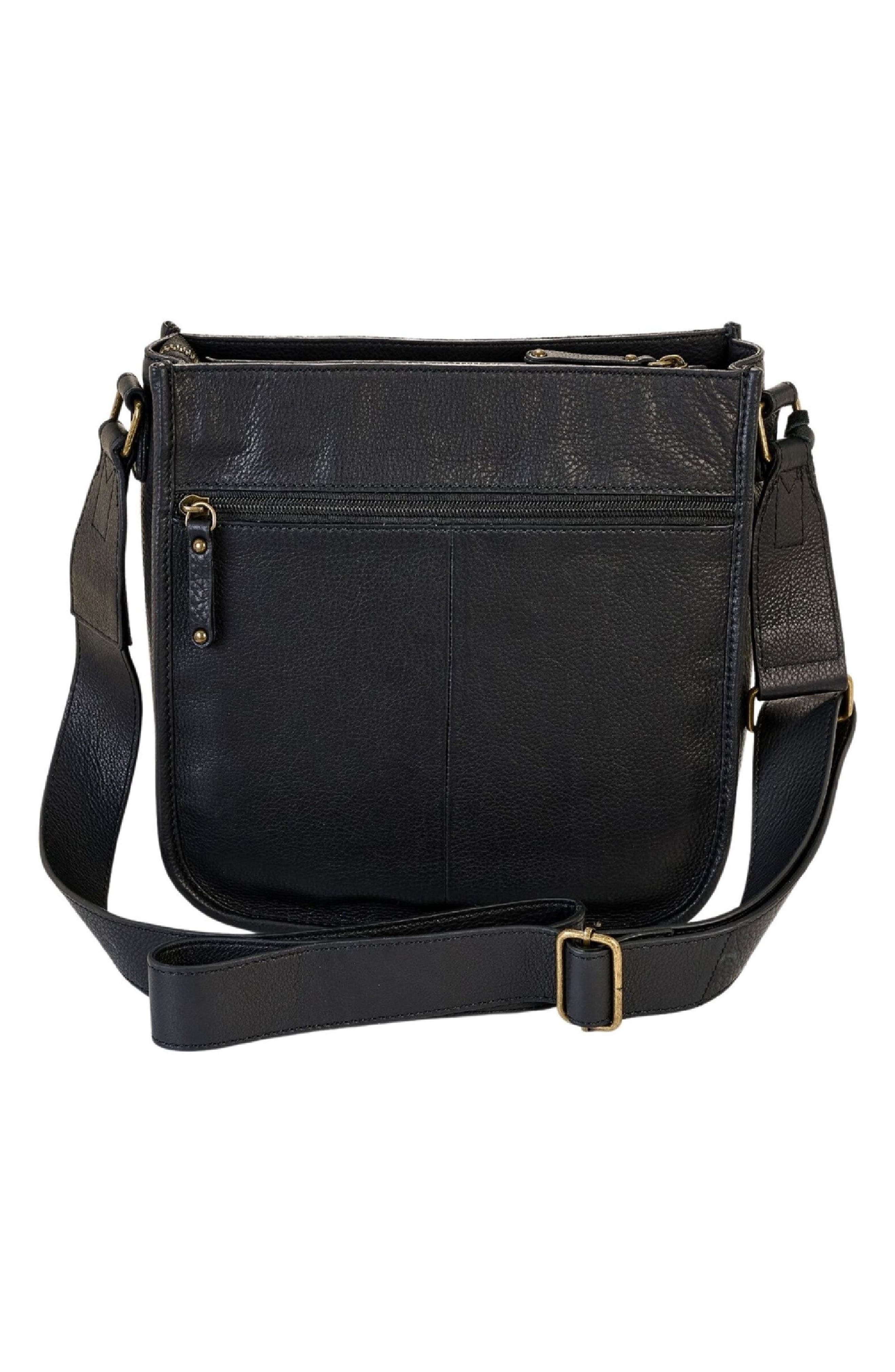 Børn N/S Leather Crossbody Organizer, Alternate, color, 