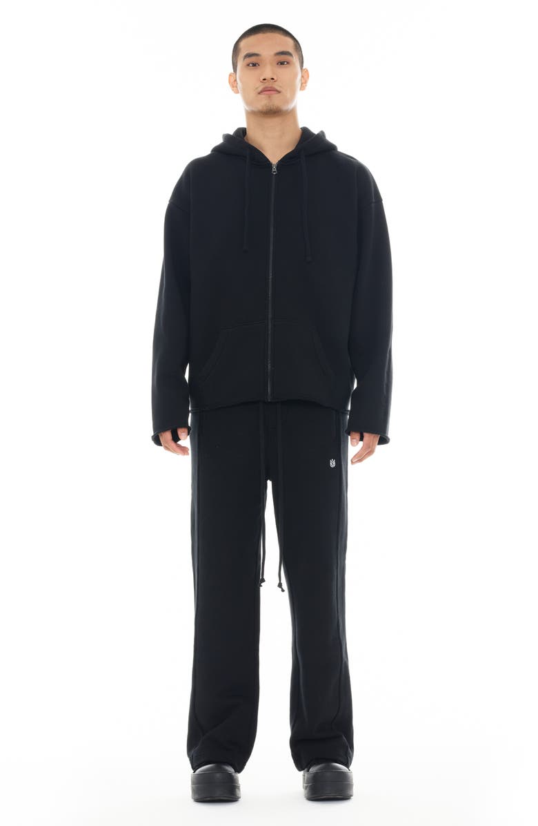 Cult of Individuality Oversize Cotton Sweatpants, Alternate, color, Black