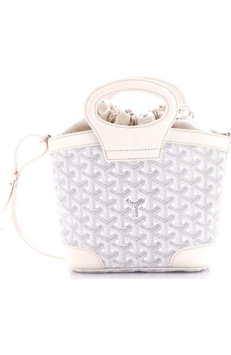 Pre-Owned Goyard Beluga Bag Coated Canvas Mini, Main, color, White