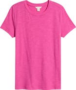 Caslon® Cotton Blend Crewneck T-Shirt
