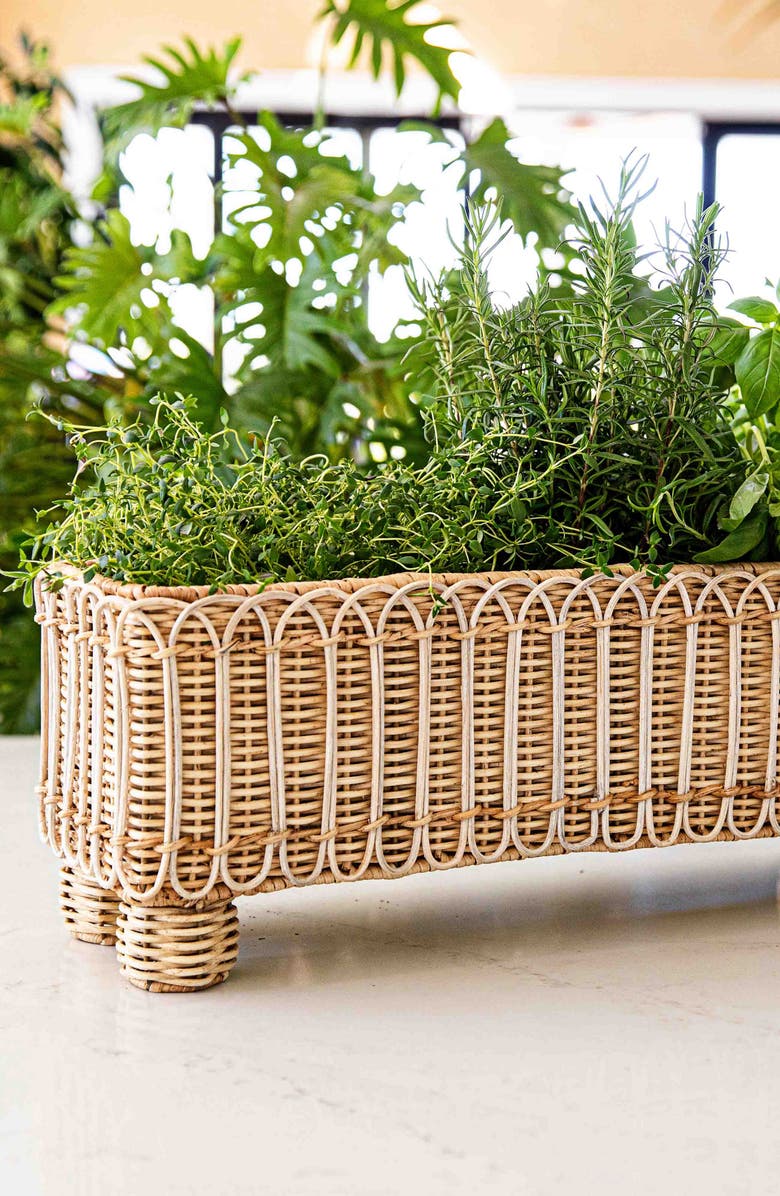 Juliska Provence Rattan Rectangular Planter, Alternate, color,
