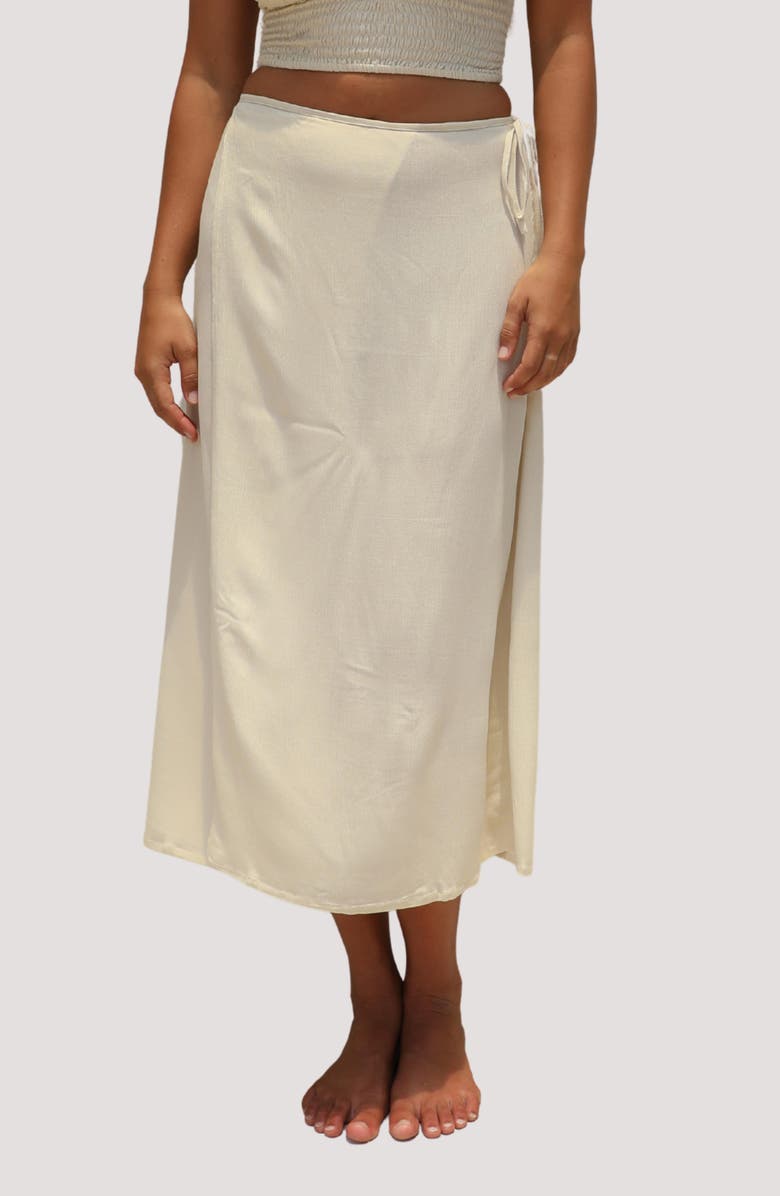 Stone Fox Swim Holiday Midi Skirt, Main, color, Summer Sand