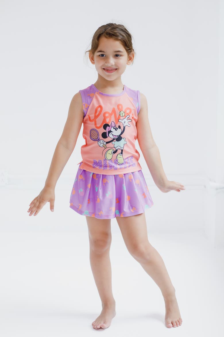 Minnie Mouse Athletic 2-Piece Tank Top and Skort Set, Alternate, color, Minnie Pink and Purple
