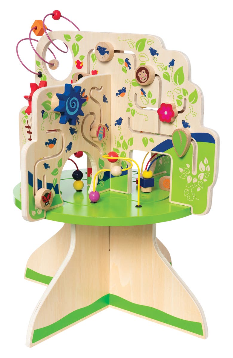 Manhattan Toy Wooden Tree Top Adventure Activity Center, Main, color, Maple